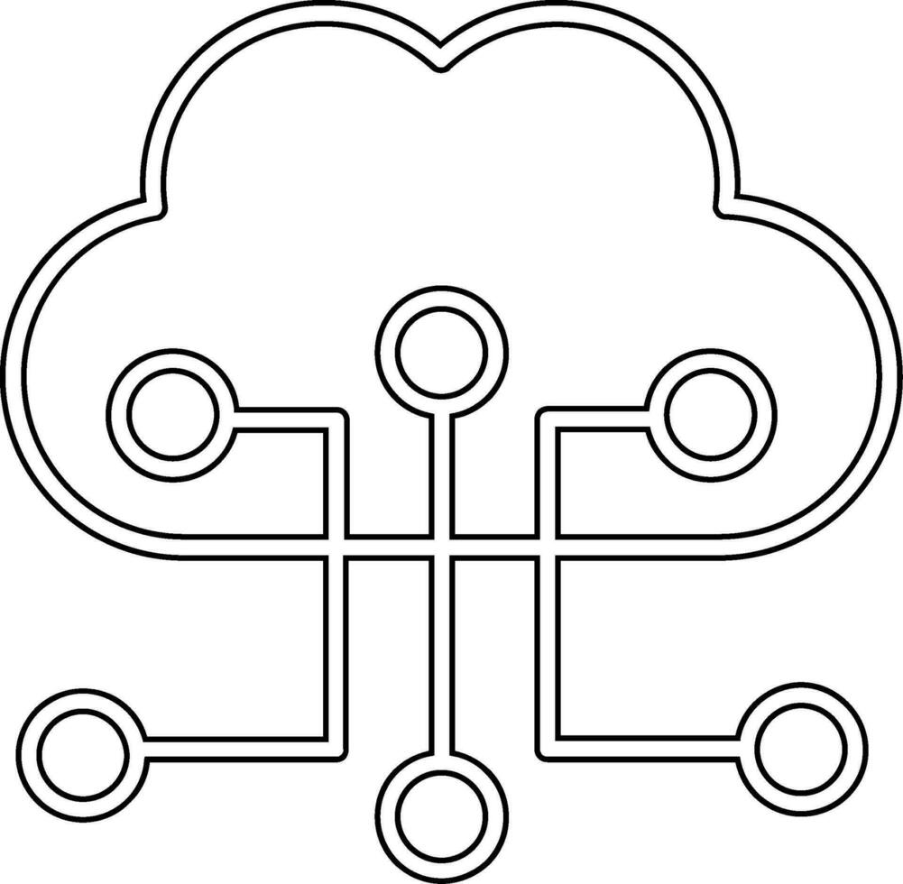 Cloud Configuration Vector Icon