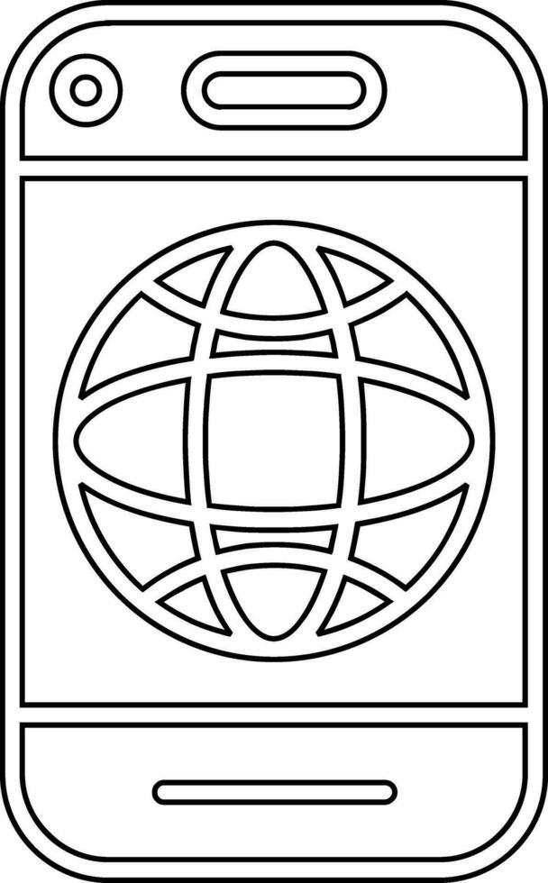 Mobile Internet Vector Icon