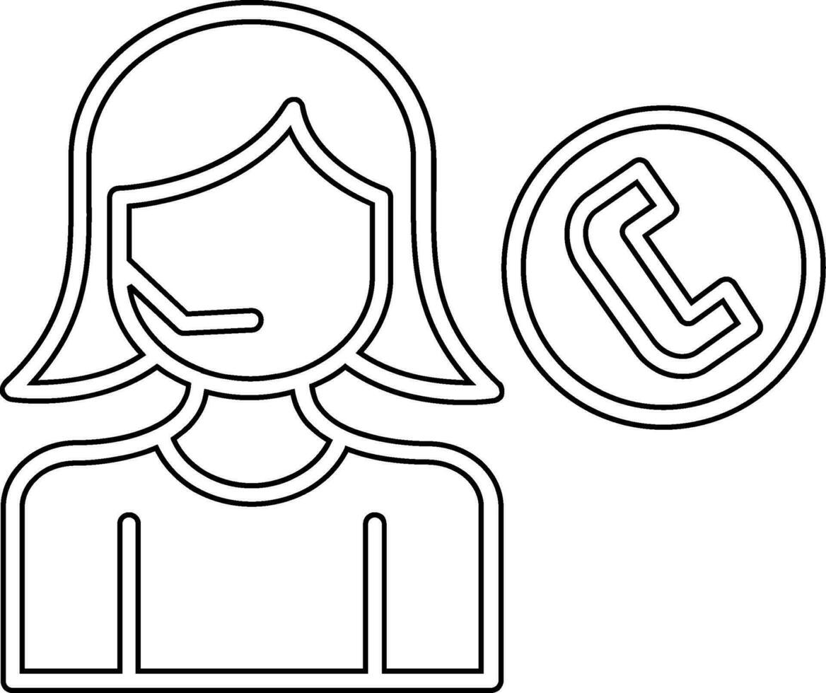 Call Center Agent Vector Icon