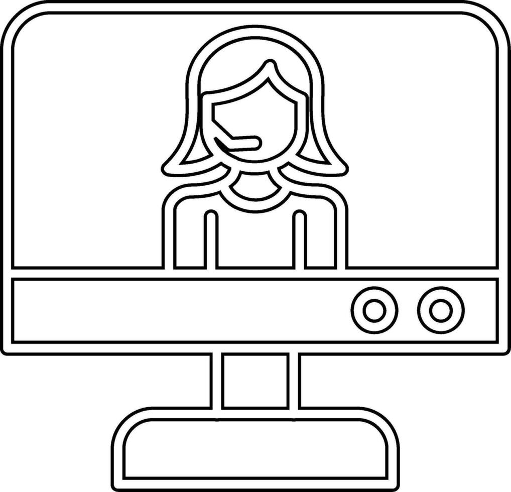 Online Support Vector Icon