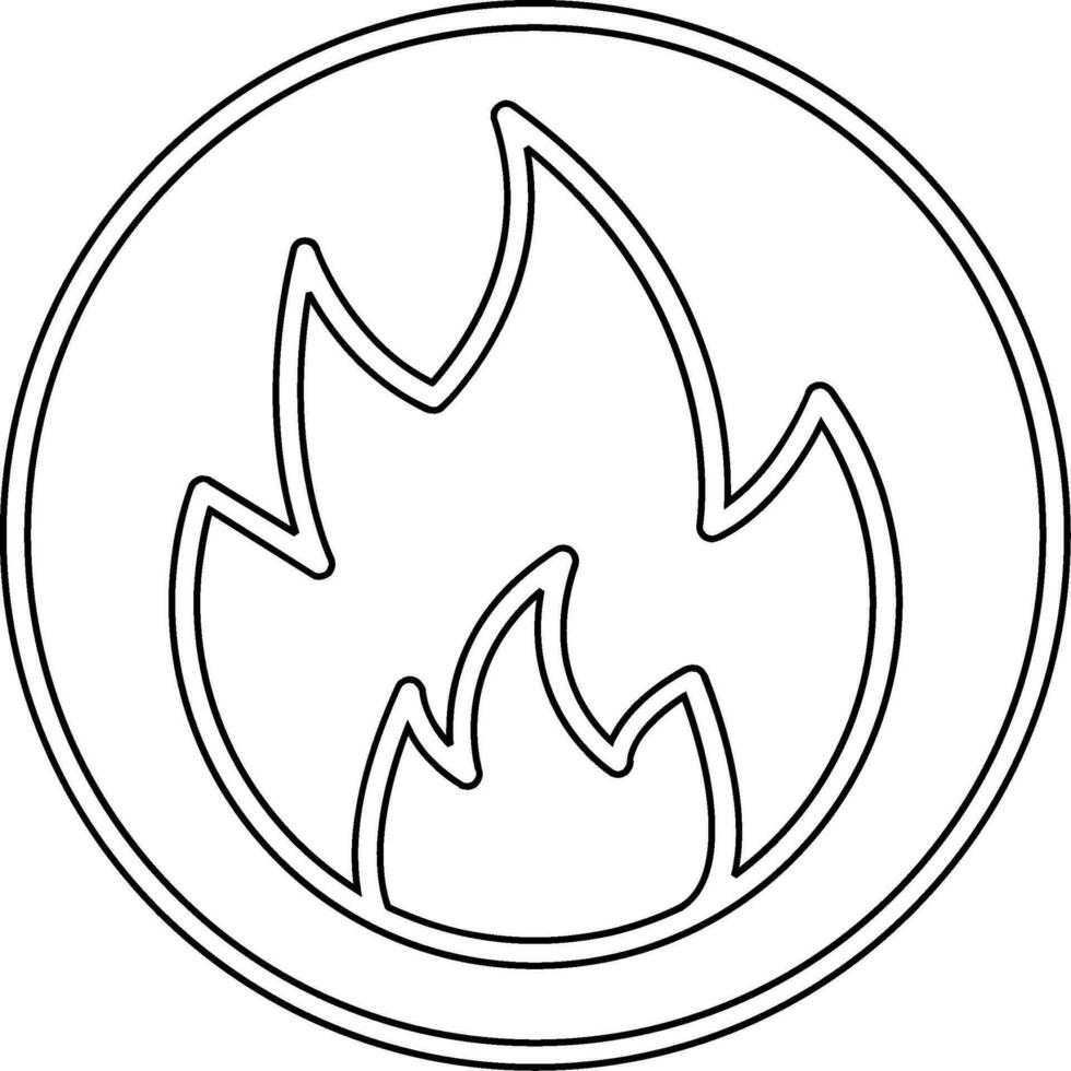 Flammable Vector Icon