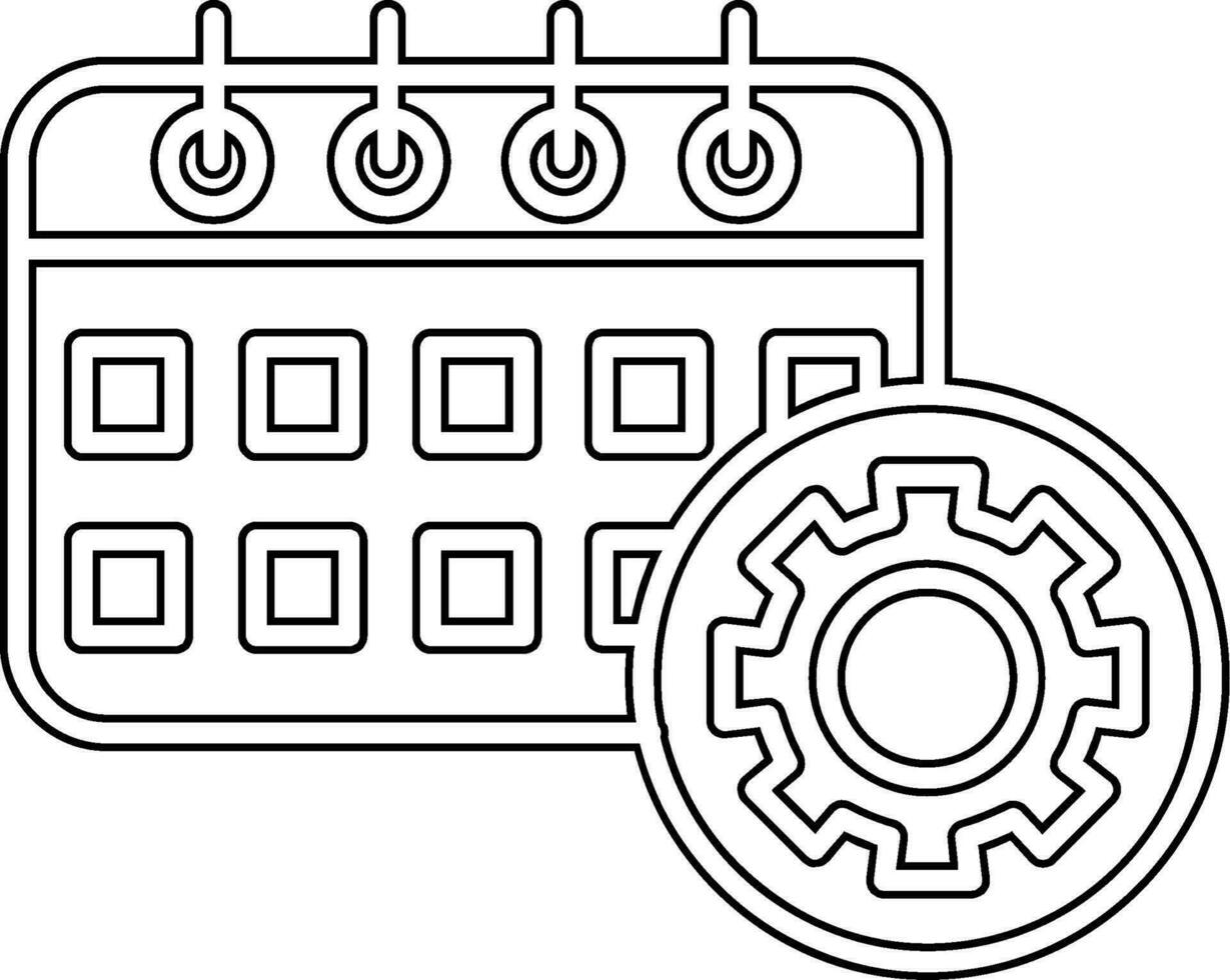 icono de vector de horario