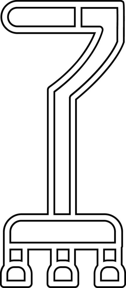 Walking Stick Vector Icon