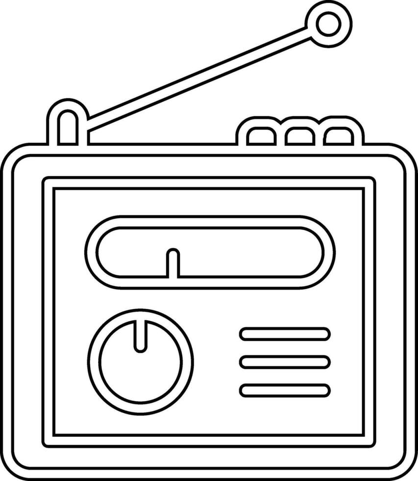 icono de vector de radio