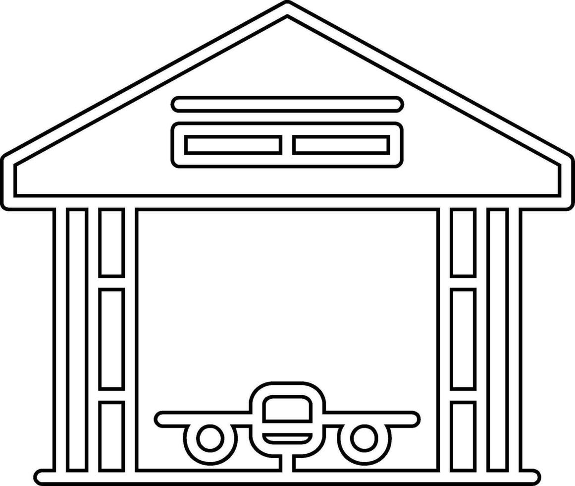 Hangar Vector Icon