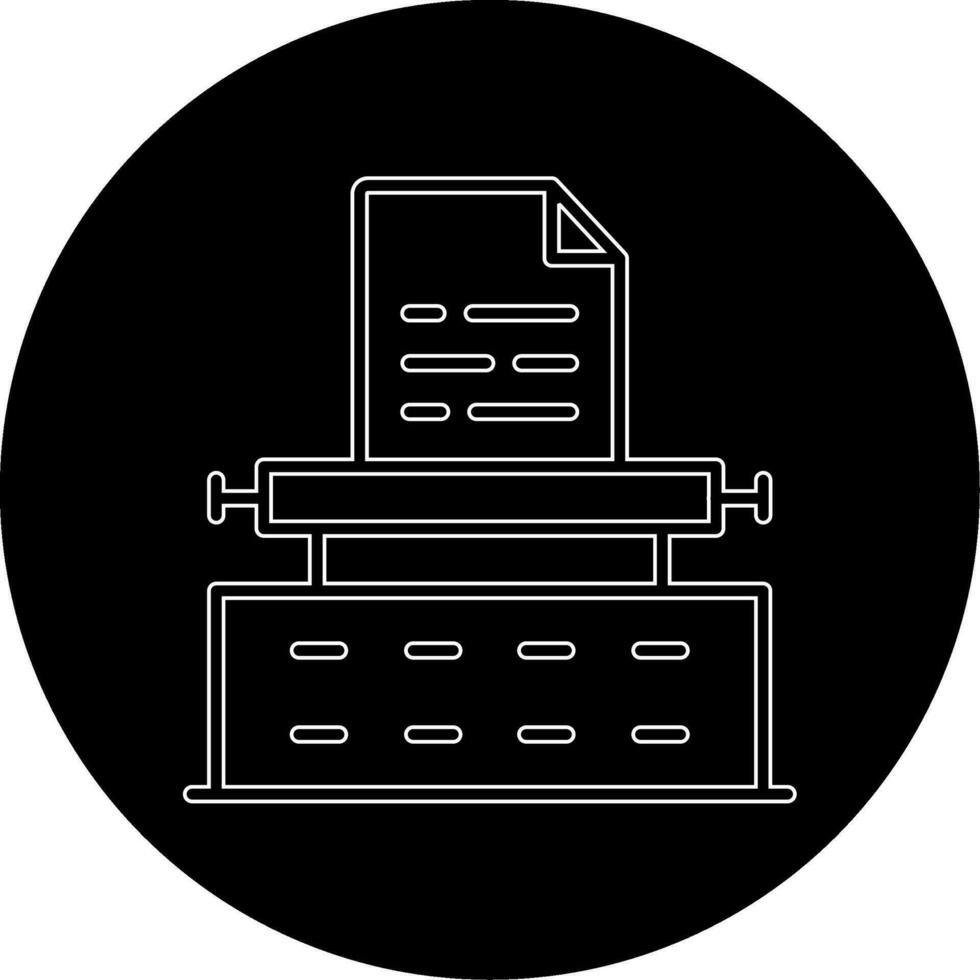 Typewriter Vector Icon