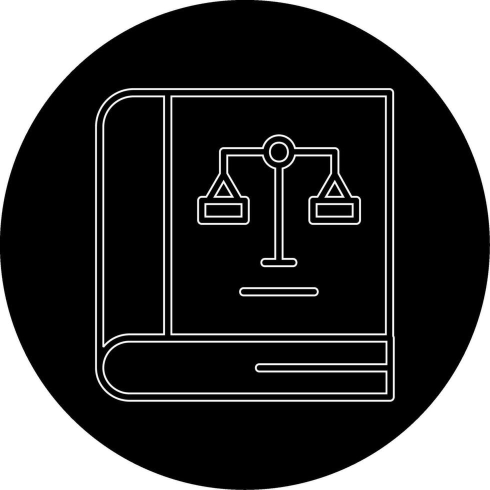 icono de vector de libro de ley