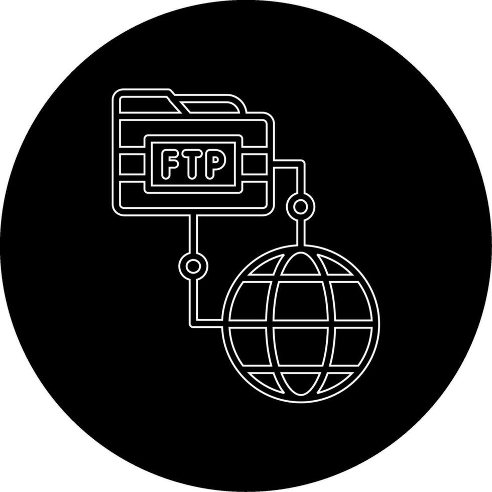 icono de vector ftp