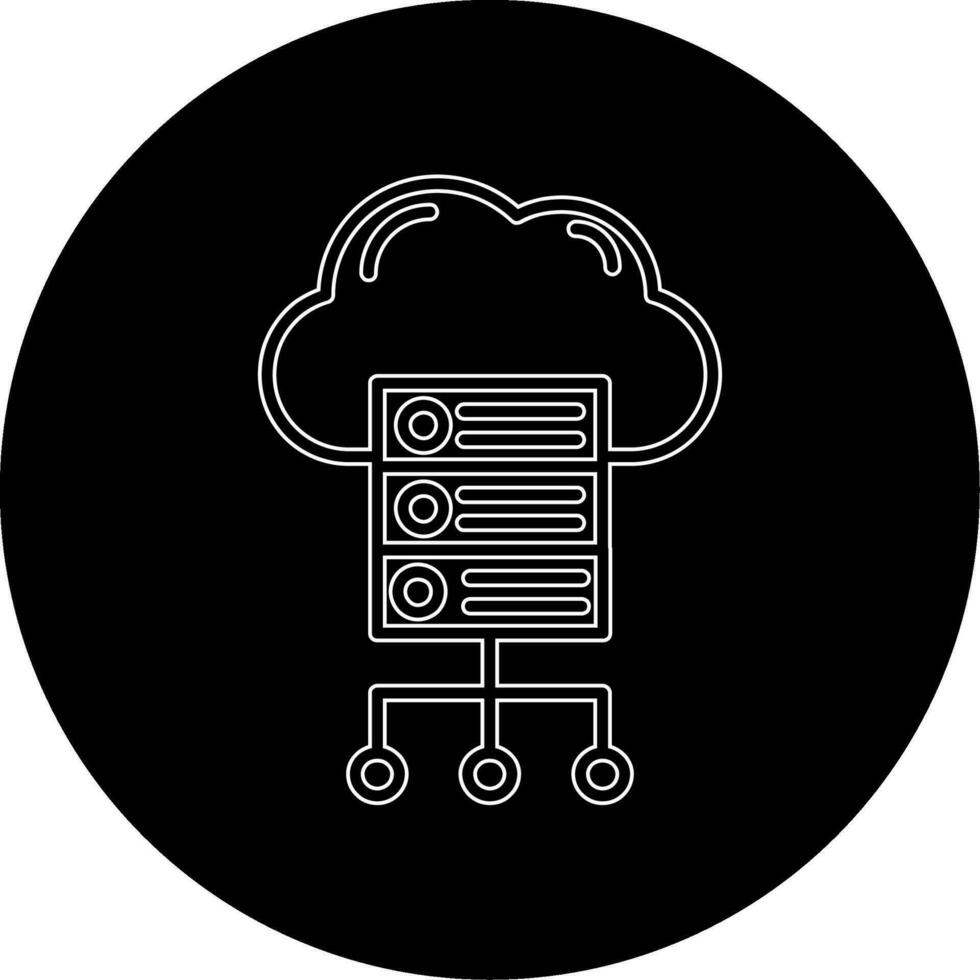 Cloud Server Vector Icon