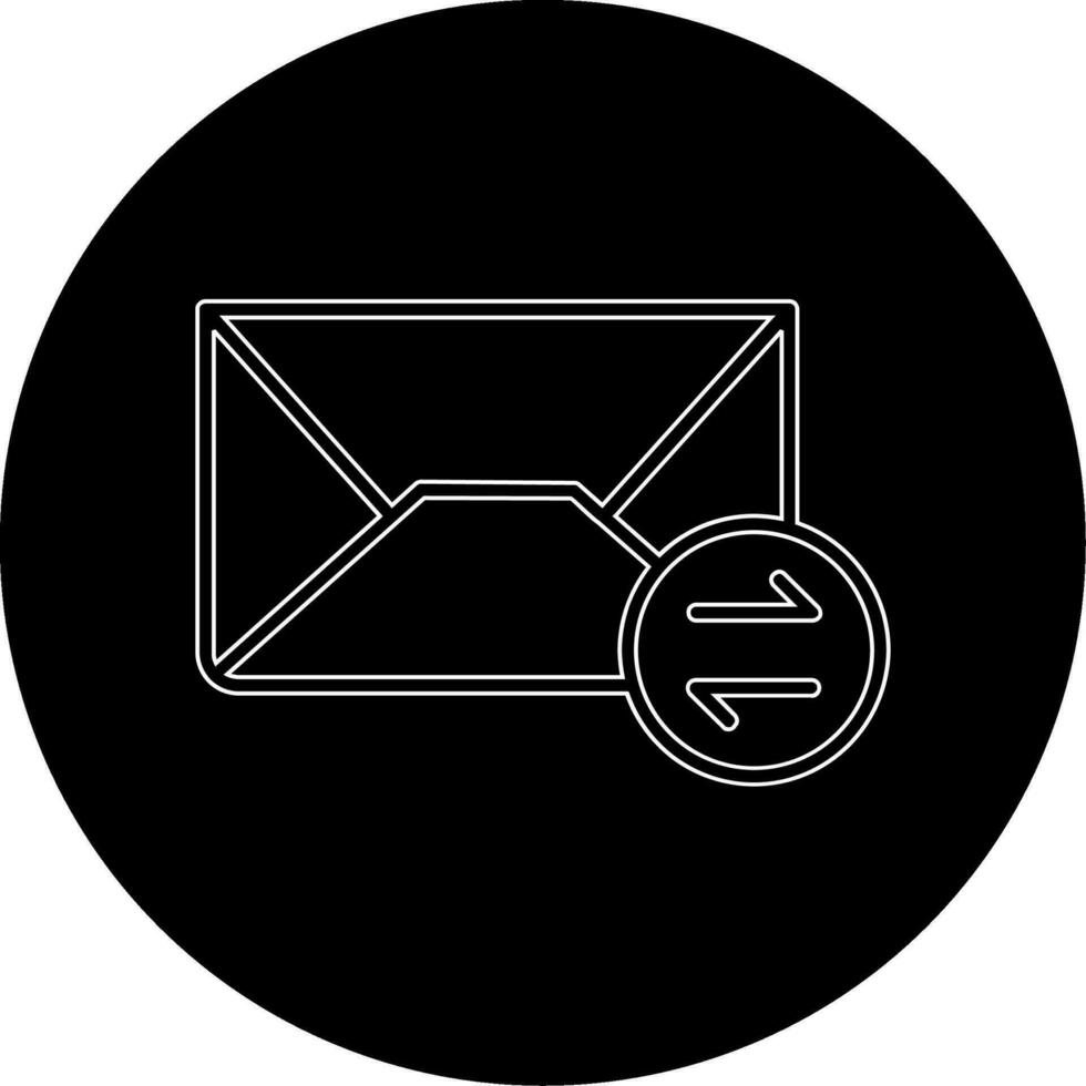 icono de vector de correos de intercambio