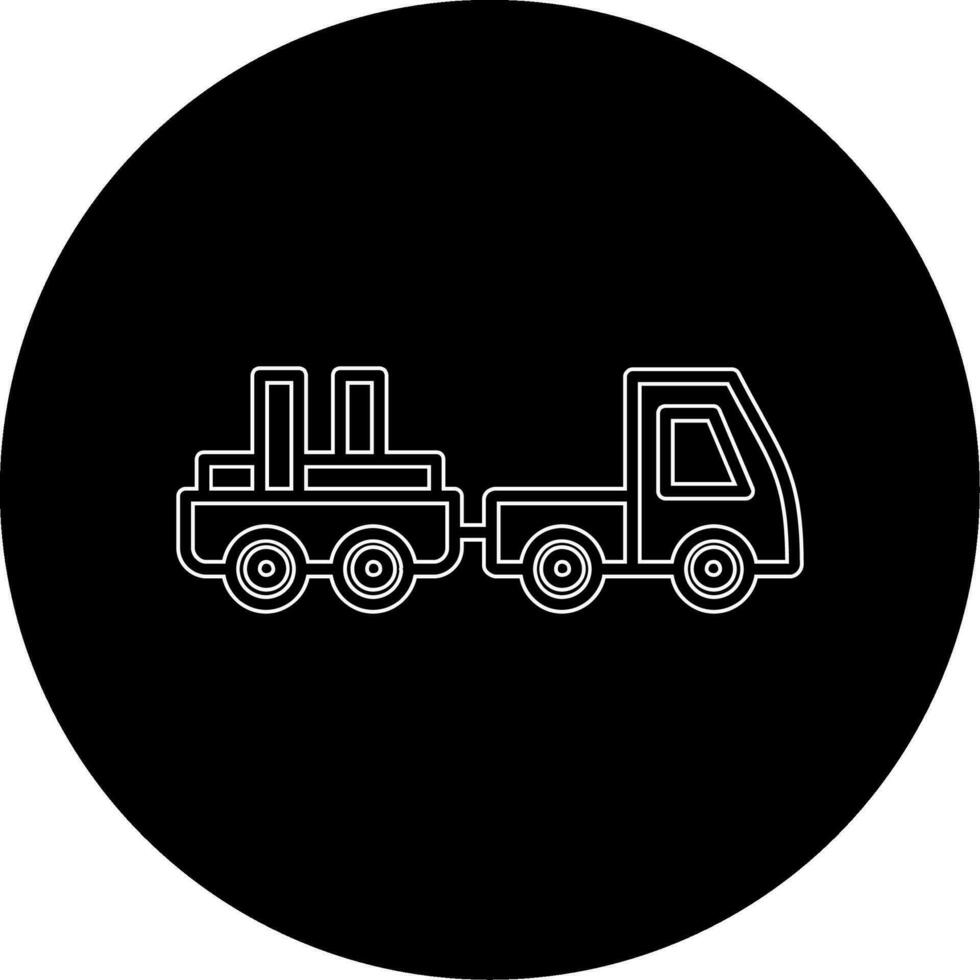 equipaje camión vector icono