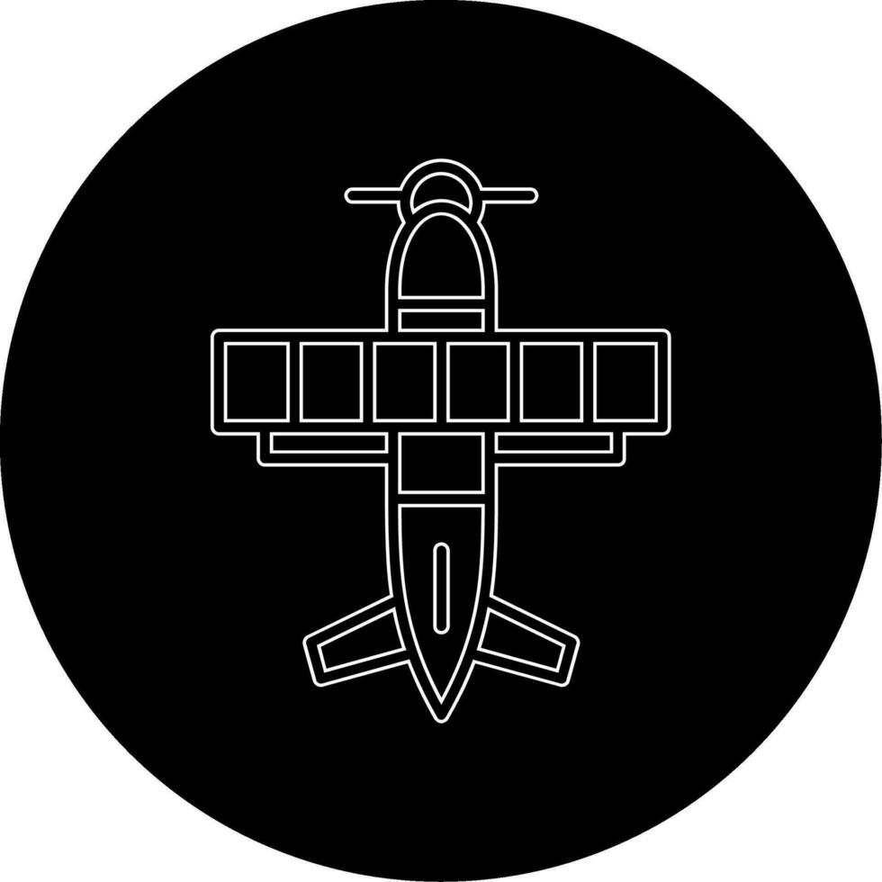 biplano vector icono