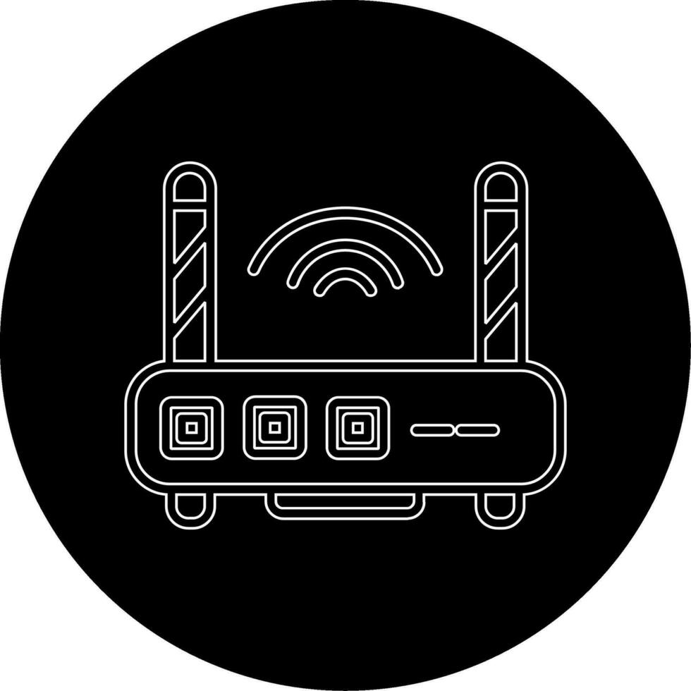 icono de vector de enrutador wifi