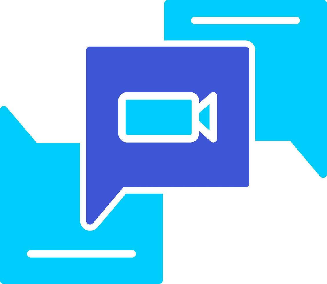 Video Chat Vector Icon