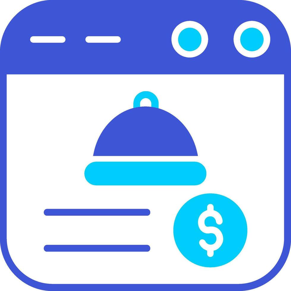 Online Food Order Vector Icon