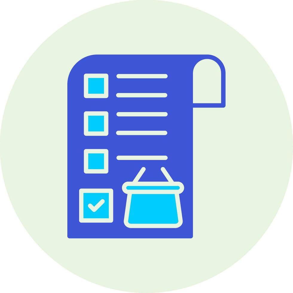 Shopping List Vector Icon