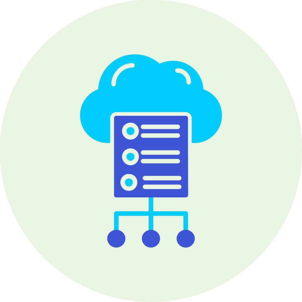 Cloud Server Vector Icon