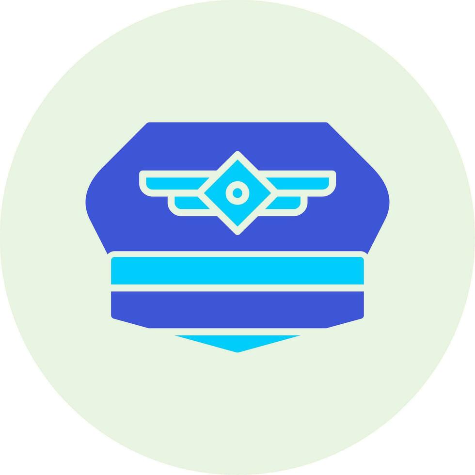 Pilot Hat Vector Icon