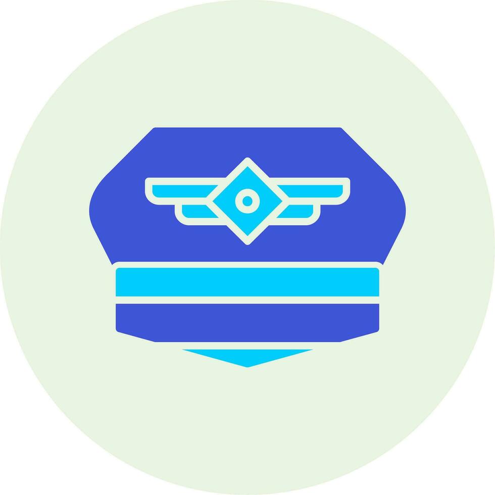 piloto sombrero vector icono