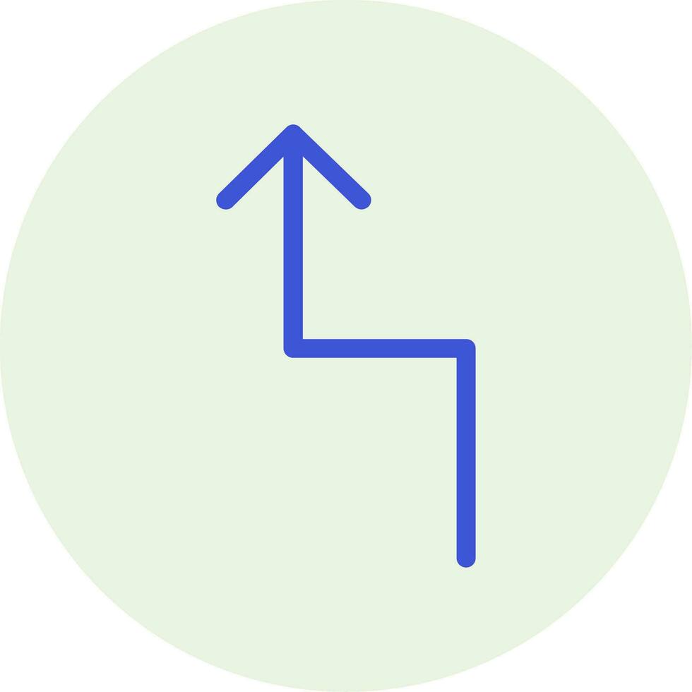 Zigzag Arrow Vector Icon