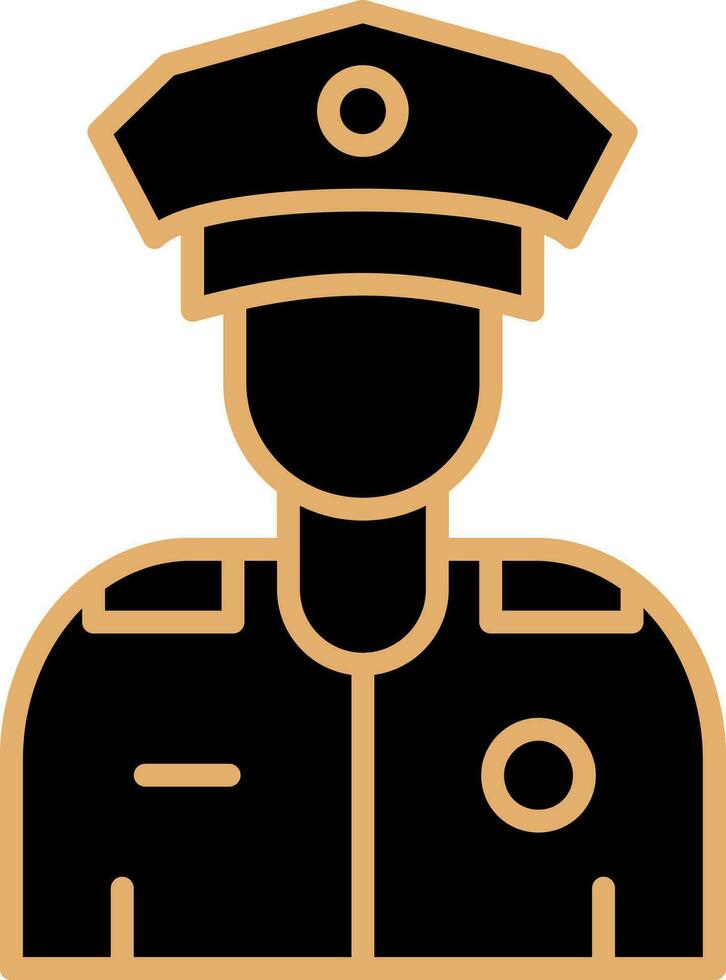 icono de vector de policía