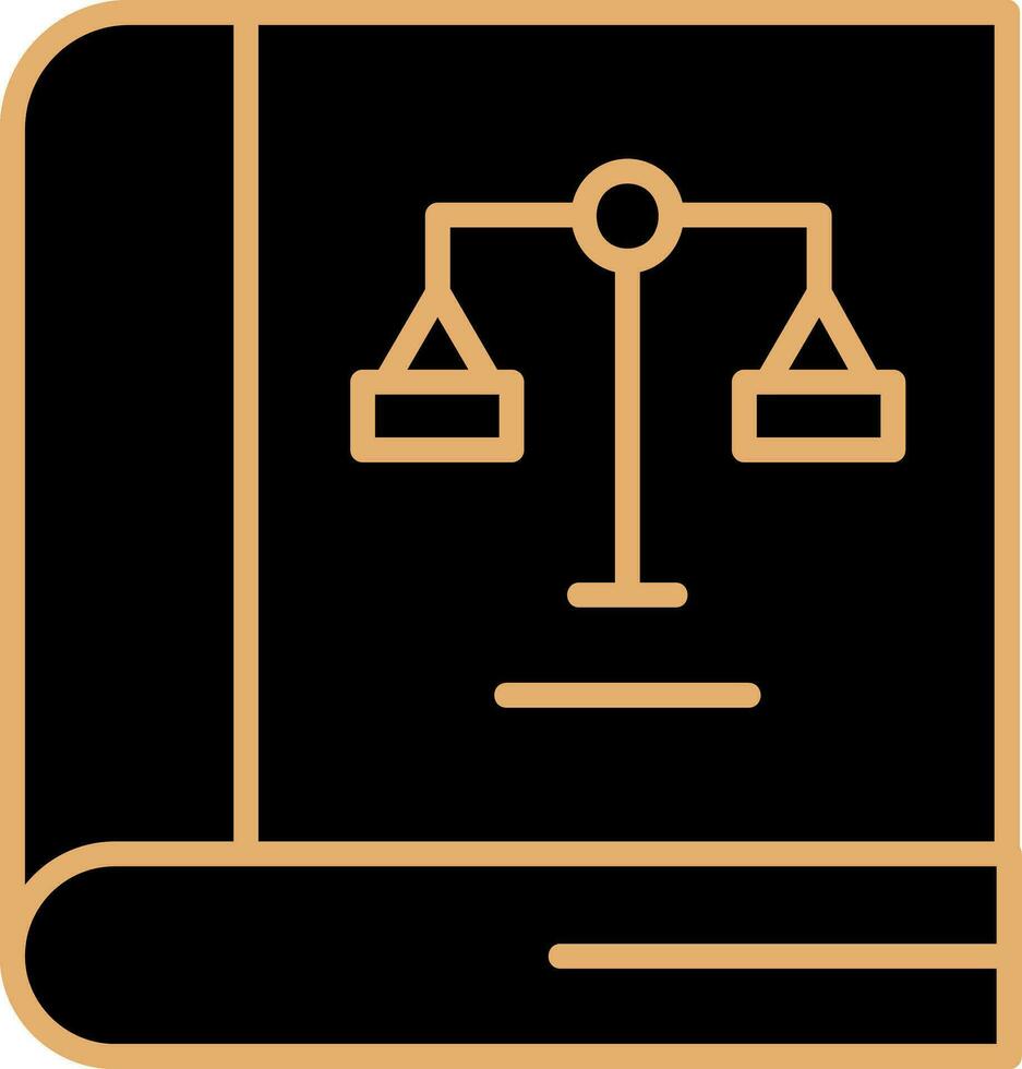 Law Book Vector Icon