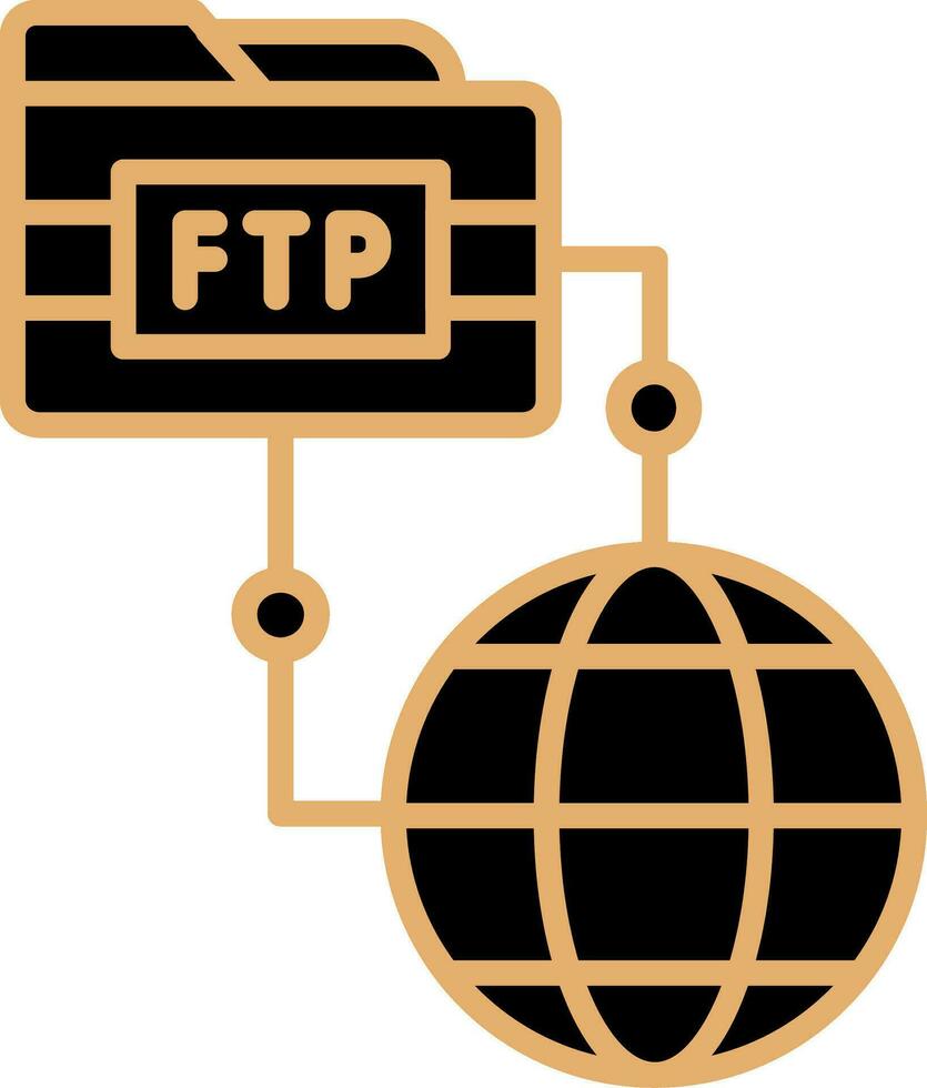 icono de vector ftp