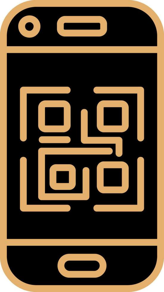 icono de vector de código qr