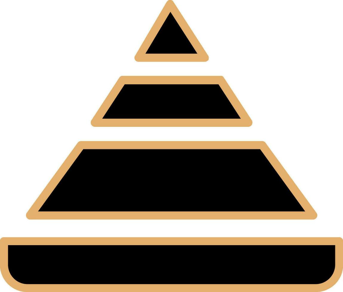 Pyramid Chart Vector Icon