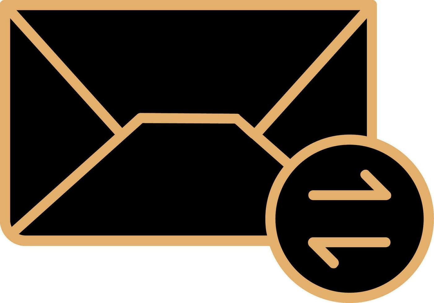 icono de vector de correos de intercambio