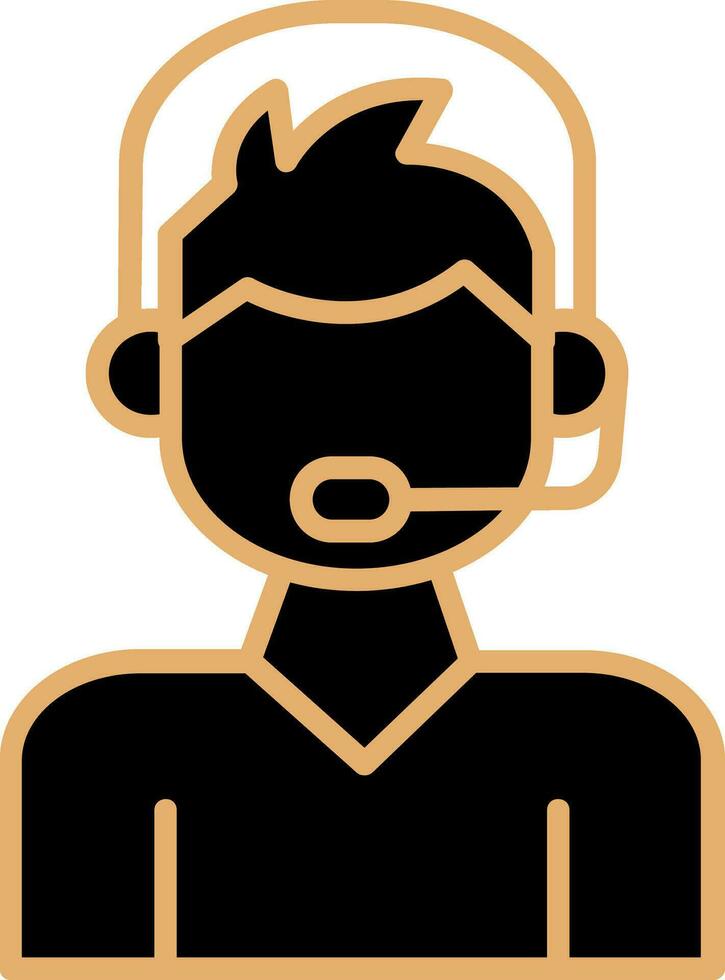 Call Center Agent Vector Icon