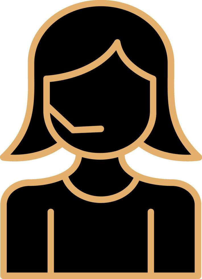 Customer Service Agent Vector Icon