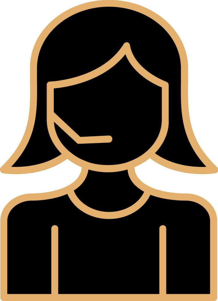 Call Center Agent Vector Icon