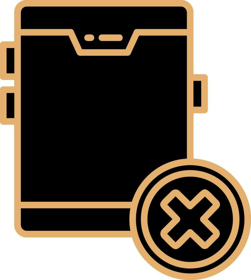 No Cellphone Vector Icon