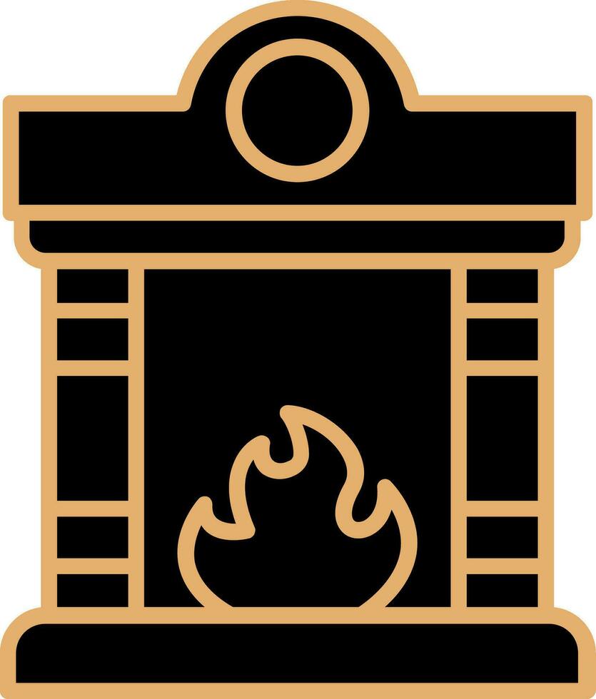 Fireplace Vector Icon