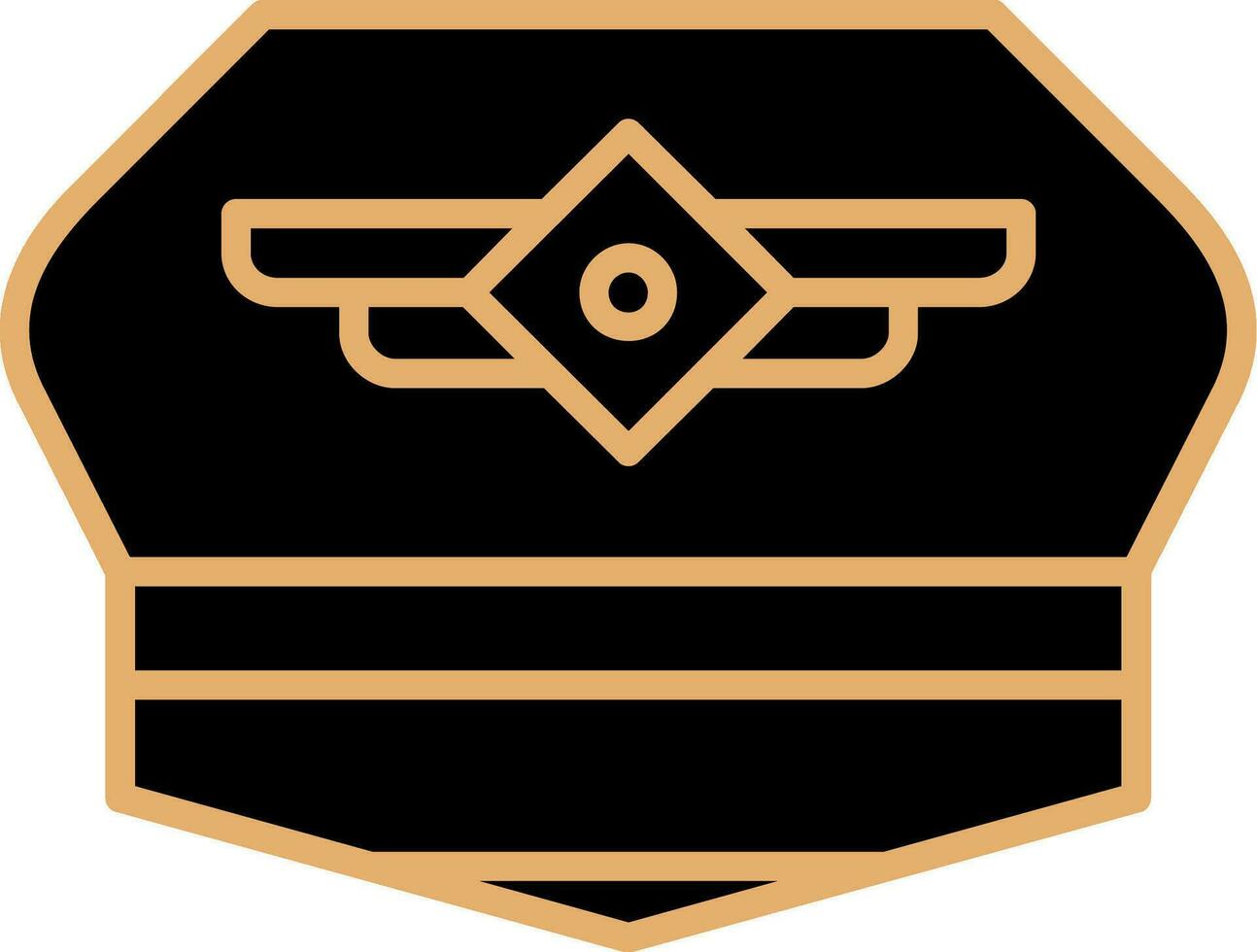 Pilot Hat Vector Icon