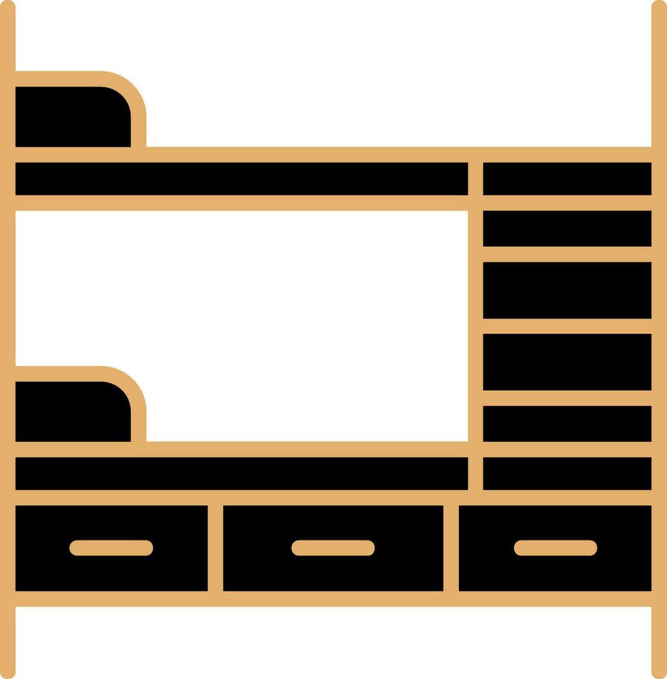 Bunk Bed Vector Icon