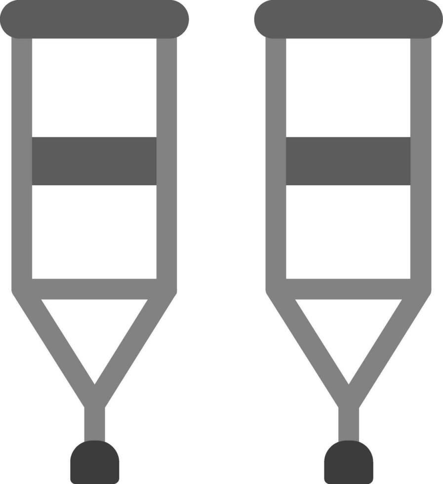 muletas vector icono