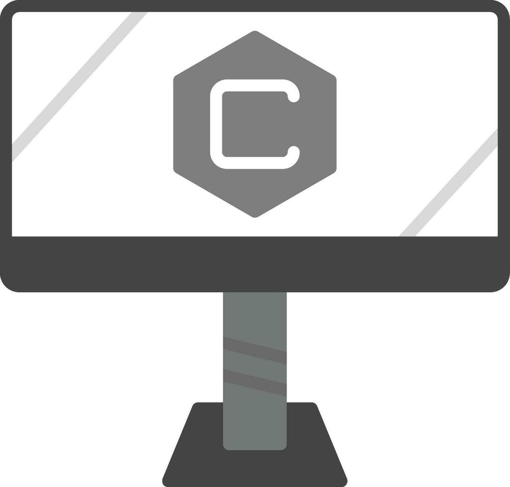 icono de vector de computadora