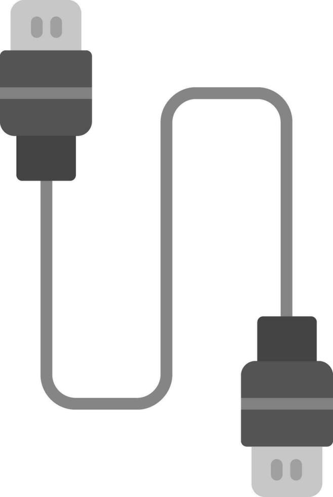 icono de vector de cable usb