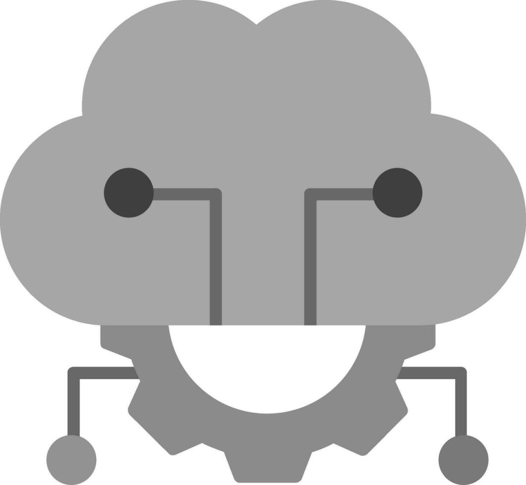 Cloud Server Settings Vector Icon