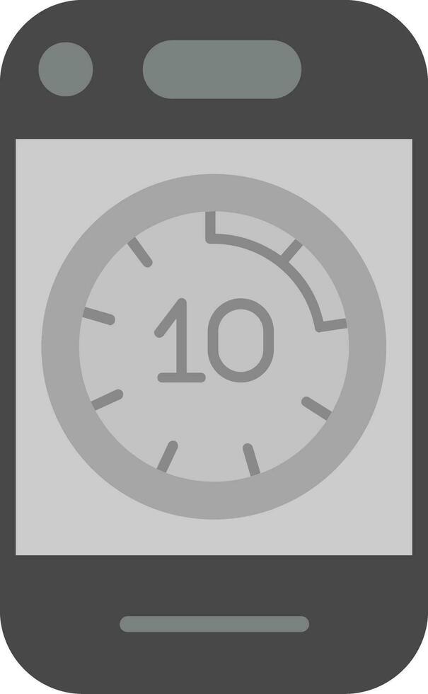 Mobile Phone Stopwatch Vector Icon