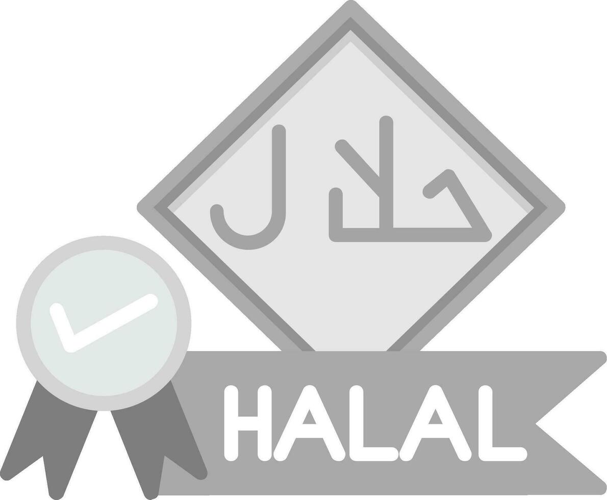 icono de vector halal