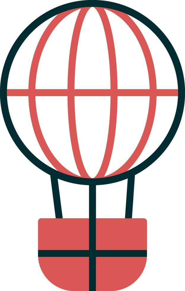 icono de vector de globo de aire caliente