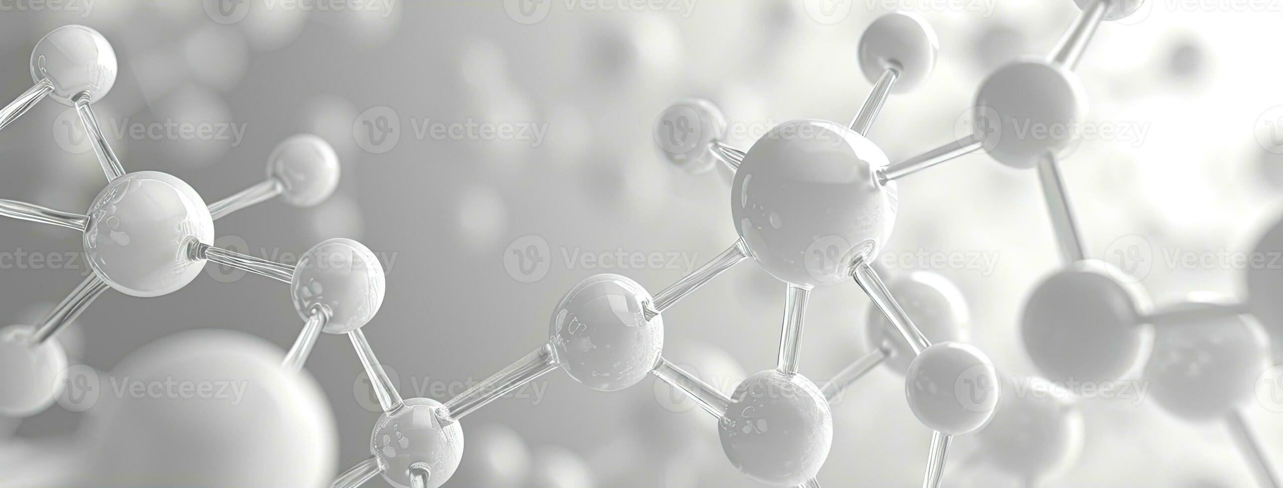 ai generado generativo ai, resumen molecular forma, soltero aminado ácido molécula. química medicina educación foto