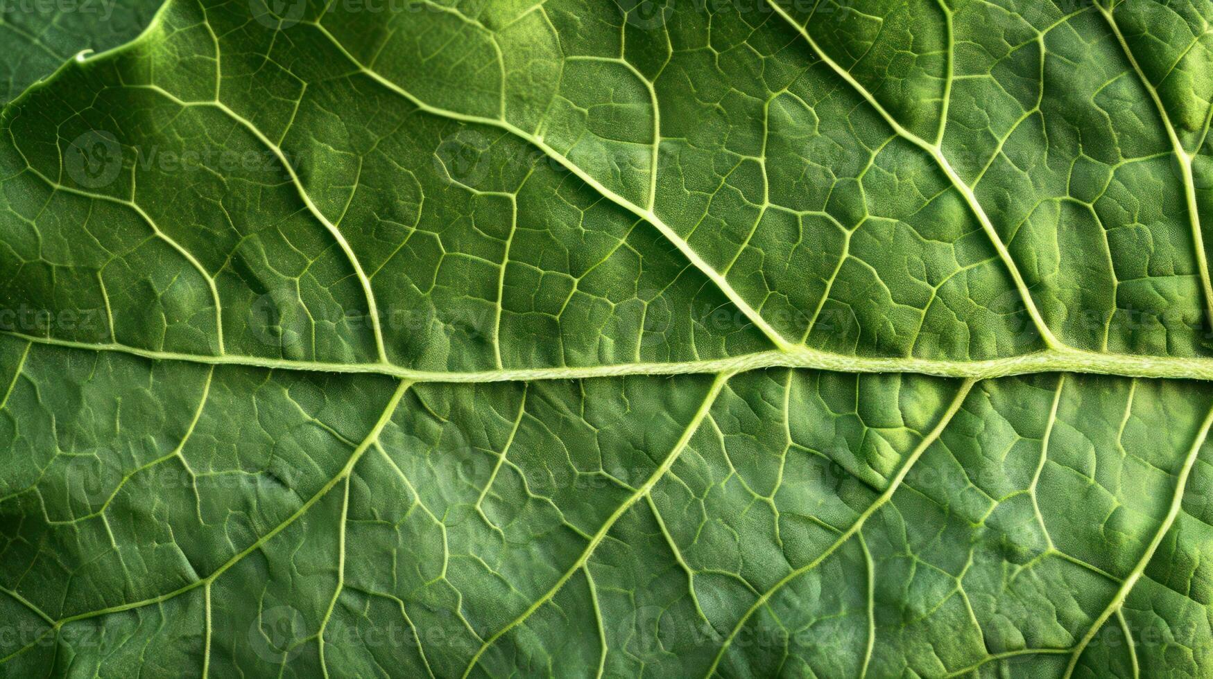 AI generated Generative AI, macro texture of green leaf veins, green foliage texture, ecology background photo