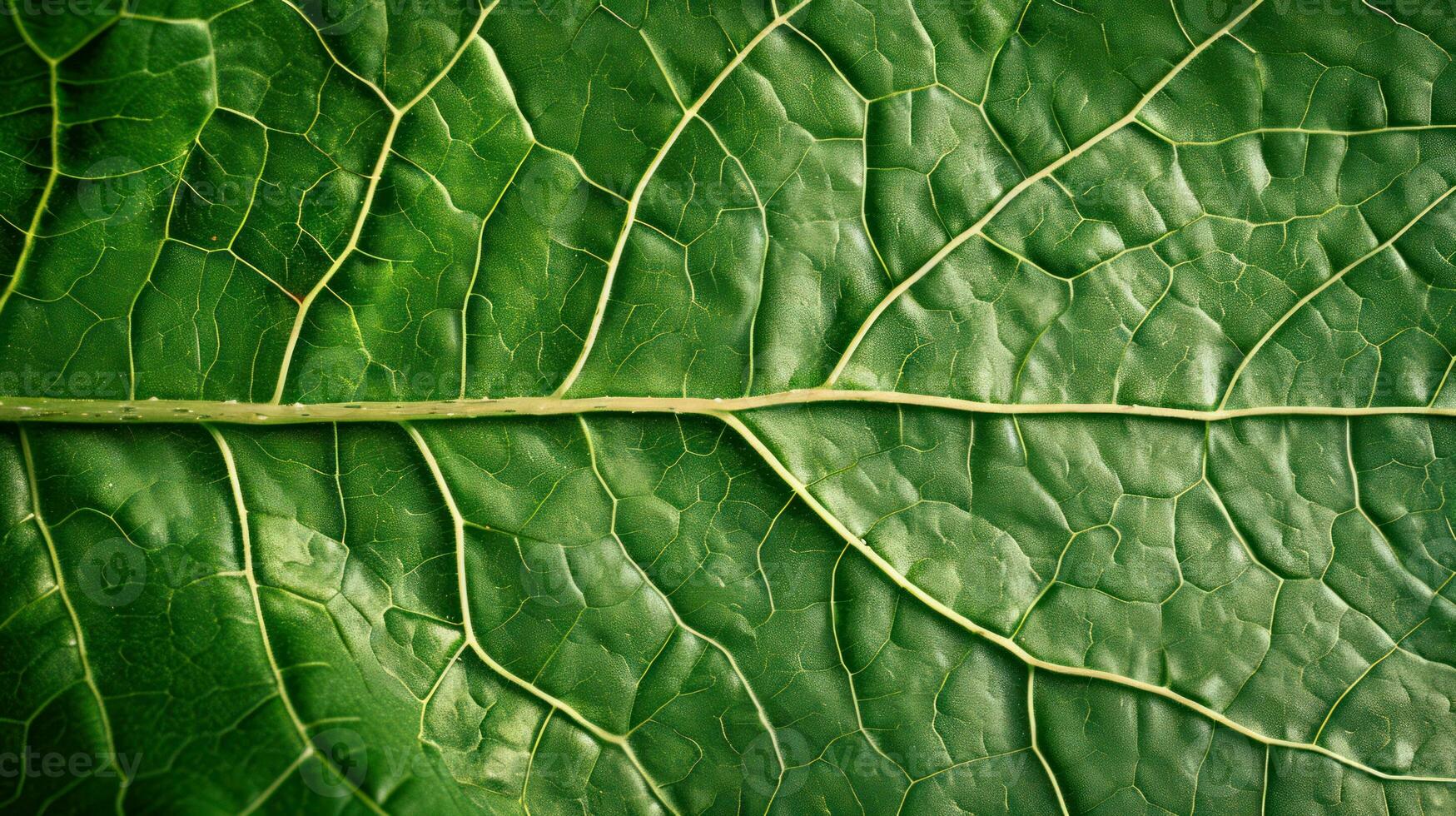 AI generated Generative AI, macro texture of green leaf veins, green foliage texture, ecology background photo