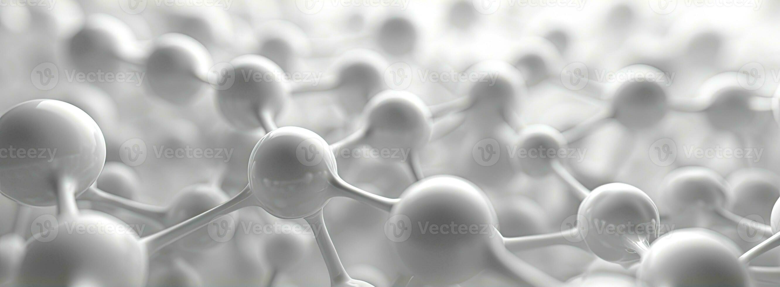 AI generated Generative AI, abstract molecular shape, single amino acid molecule. Chemistry medicine education photo