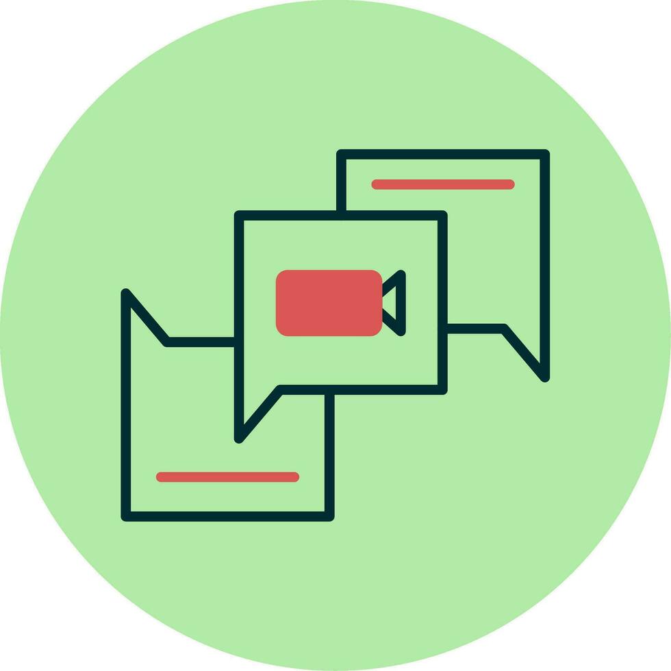 Video Chat Vector Icon