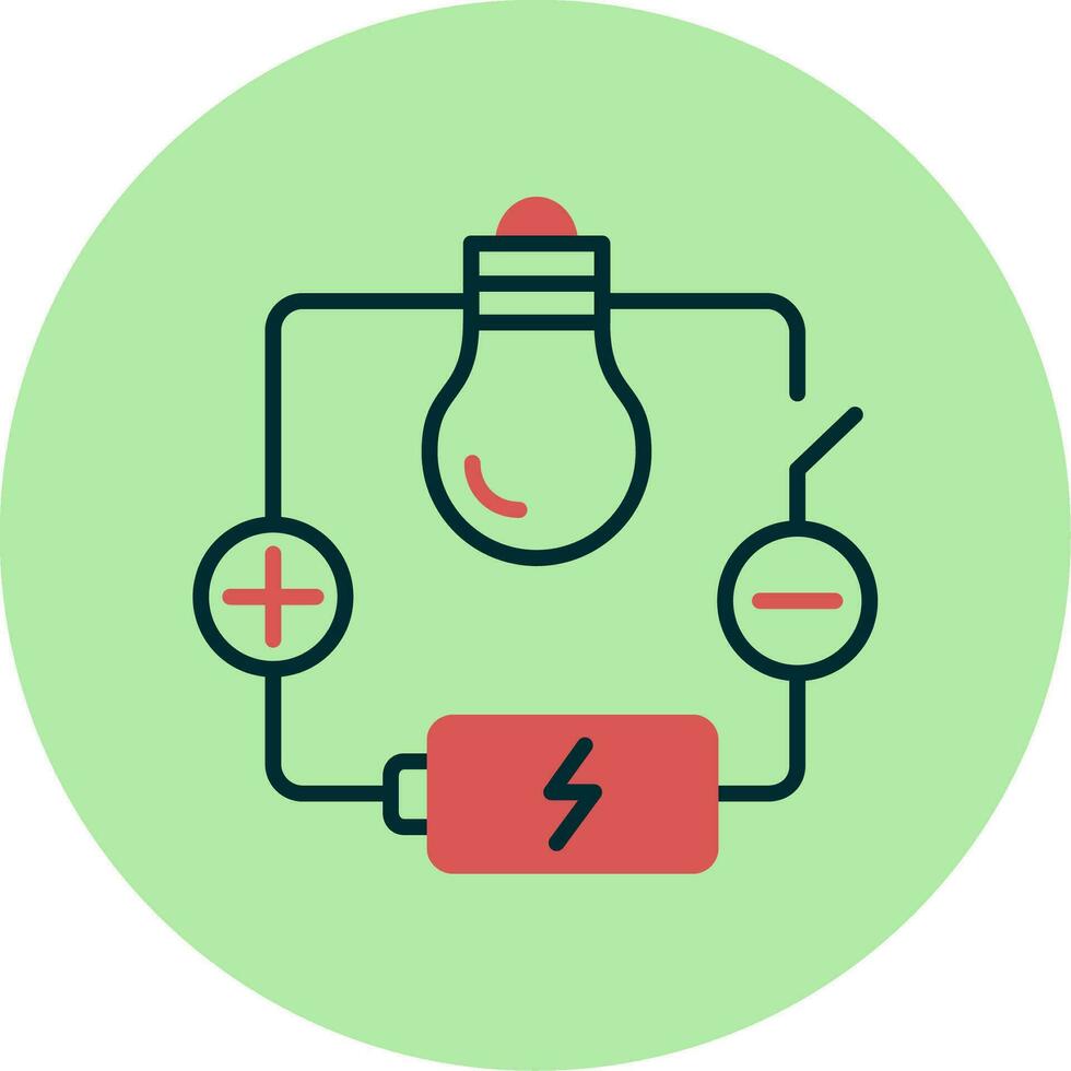 icono de vector de circuito eléctrico